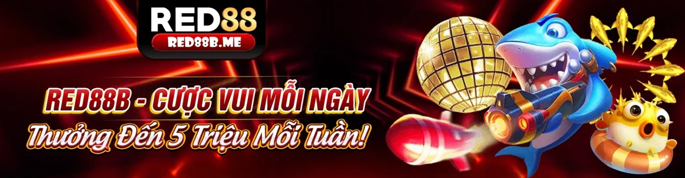 Hình ảnh chào mừng chương trình VIP Red888, thể hiện sự sang trọng và các phần thưởng độc quyền